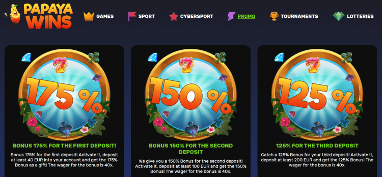 Papaya Wins Casino No Deposit Bonus